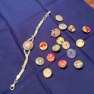 Ginger snap bracelet. Sterling silver